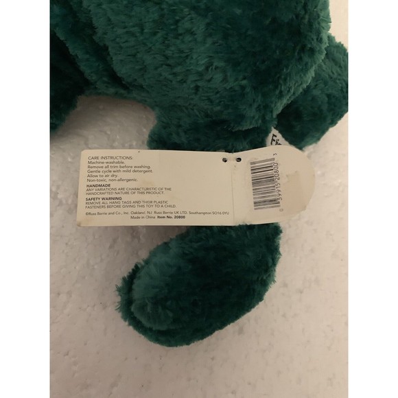 Vintage Russ Berrie Frog Plush Friggles Green 10” Floppy Stuffed Animal Toy TAG - Picture 10 of 14